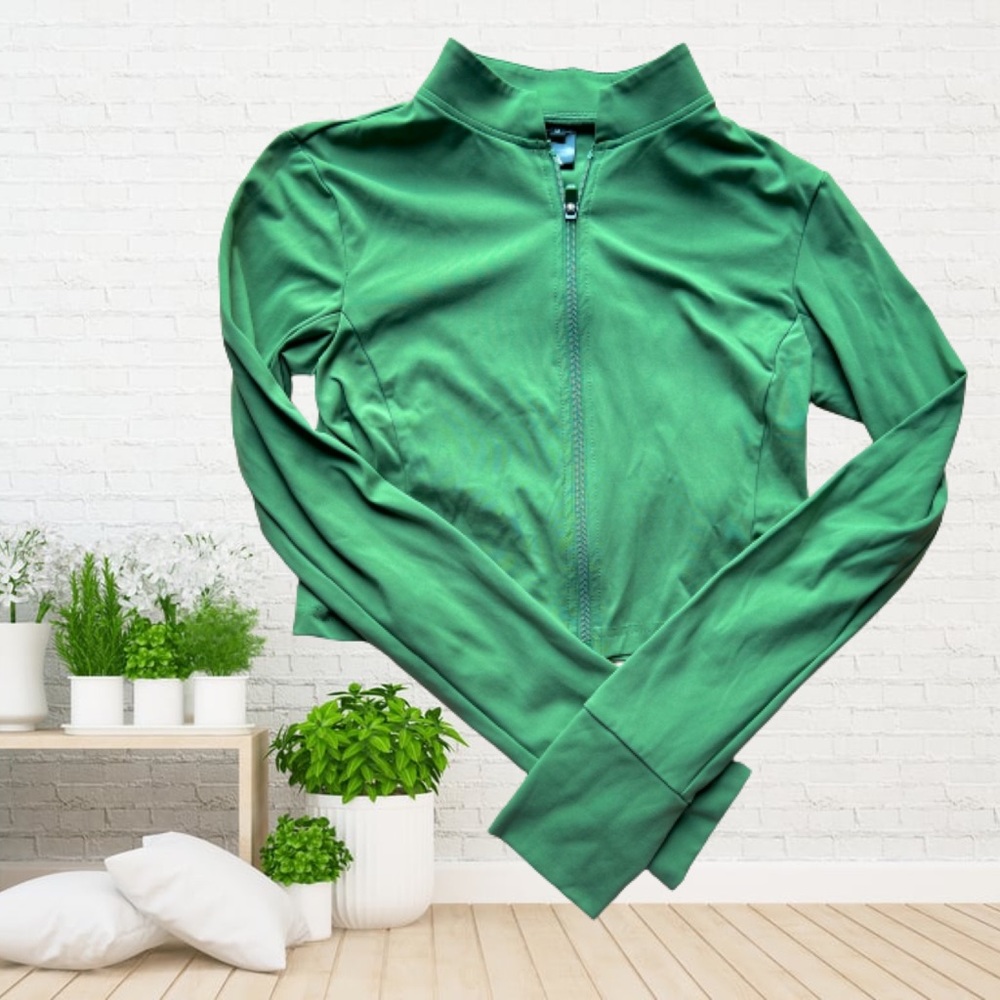 Balance Athletica Cropped Amazon Green Jacket